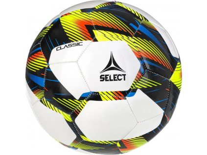 Piłka nożna Select Classic v23 biało-żółto-niebieska 18058