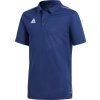 Detská polokošeľa adidas CORE 18 POLO JR tmavomodrá CV3680 (Veľkosť 164 cm)