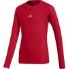 Detský dres adidas Alphaskin Sport LS Tee Junior červený CW7321 (Veľkosť 128 cm)