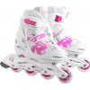 Dievčenské kolieskové korčule Roces Jokey 2.0 Girl biela / ružová 400827 01