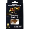 Loptičky na stolný tenis Atemi *** biele 6 kusov