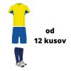 Futbalová sada pre mužstvo Boca ( dres + šortky + štucne ), žltá / modrá, od 12 kusov