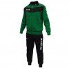 Detská tréningová súprava Tuta Visa, čierna / zelená, veľkosť M
