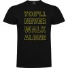 Pánske tričko Walk Alone - yellow, čierna
