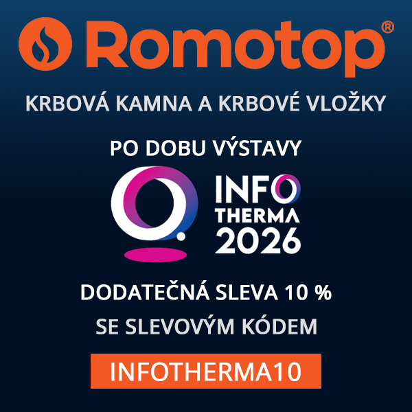 10 % sleva na kamna a vložky Romotop