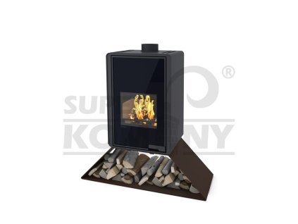 Krbová kamna FLAMINGO DELUXE ® SENAI, hnědá - sametová