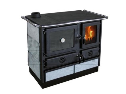 Sporák MBS SD THERMO MAGNUM PLUS s výměníkem, mastek, levý