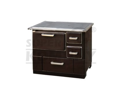MBS SD 3 ECO sporák hnědý levý 7kW