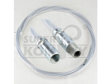 Nástavec na kartáč pro nerez komíny, ocel drát+bužírka, 2m