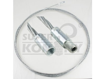 Nástavec na komínový kartáč ocelový, délka 4m