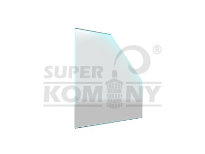 Sklo pod kamna - FLAMINGO Pětihran 1000x1000 mm / 8 mm