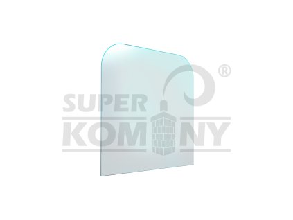 Sklo pod kamna - FLAMINGO Oblouk 1000x1000 mm / 2xR200 / 6 mm