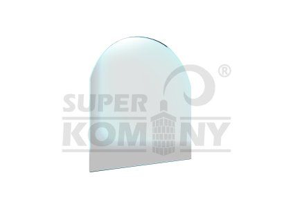 Sklo pod kamna - FLAMINGO Oblouk 1000x1000 mm / R500 / 6 mm