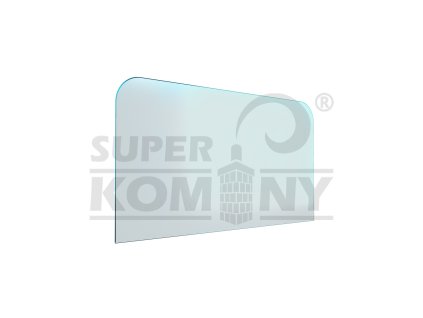 Sklo pod kamna - FLAMINGO Oblouk 1100x600 mm / 2xR100 / 6 mm