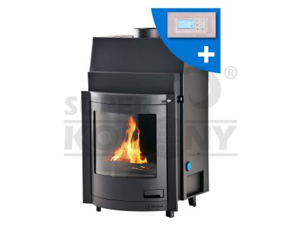 Krbová vložka AQUAFLAM ® PANORAMA 17 s výměníkem a automatickou regulací hoření