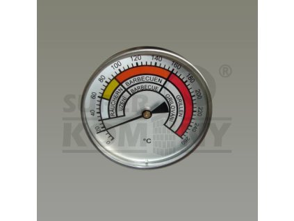 Teploměr pro zahradní krb (do udírny)