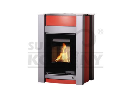 Krbová kamna AQUAFLAM VARIO ® KALMAR 11/7kW červená