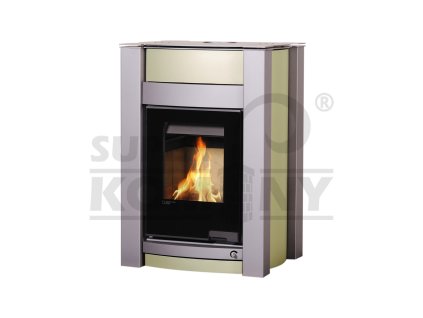Krbová kamna AQUAFLAM VARIO ® KALMAR 11/7kW olivová