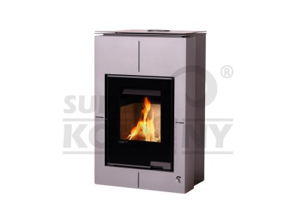 Krbová kamna AQUAFLAM VARIO ® SAPORO 11kW šedá (teplovzdušná verze)