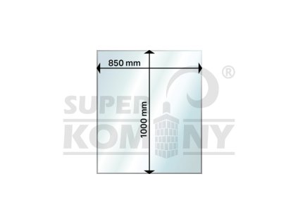 Aduro - obdélník - sklo pod kamna