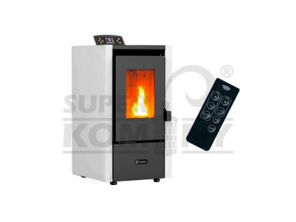 Peletová kamna Anita 6,5 kW bílá Sannover