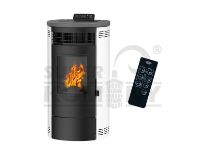Peletová kamna Air Flavia 15 kW bílá Sannover