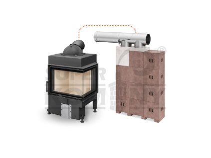 DYNAMIC R 3G S 55.44.42.21A - rohová kamnová vložka s akumulačním modulárním systémem AMS