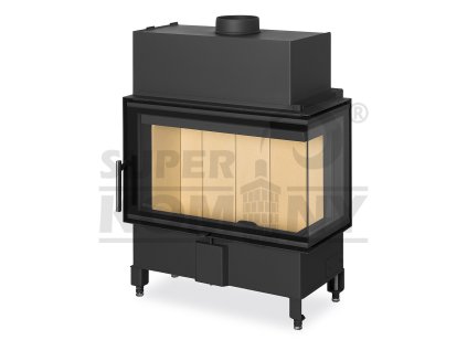 HEAT R/L 2g S 70.44.33.13(23) - krbová vložka rohová s ohýbaným (děleným) sklem