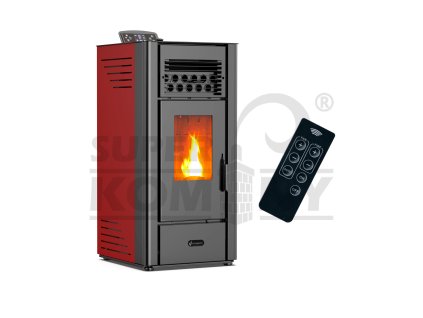 Peletová kamna Anita 10 kW Bordeaux Sannover