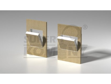 Revizní dvířka pro krby SILADOOR – 40 x 50 cm – instalace na výšku