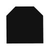 Plech pod kamna zkosený 1000 x 1000 mm, Z250, tl. 1,5 mm