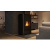 Krbová kamna AQUAFLAM ® 25 s výměníkem - černá, základní regulace