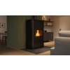 Krbová kamna AQUAFLAM ® 25 s výměníkem - černá, automatická regulace