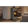 Krbová kamna AQUAFLAM ® 17 s výměníkem - šedá, automatická regulace