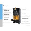 Kachlová kamna AQUAFLAM VARIO ® PERU 11/7kW, kachle zelená