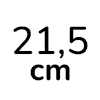 21,5 cm