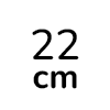 22 cm