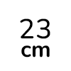 23 cm