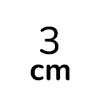 3 cm