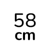 58 cm