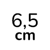 6,5 cm