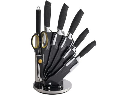 44713 royalty line rl blk8 w 8 dielna sada nozov v praktickom stojane cierna
