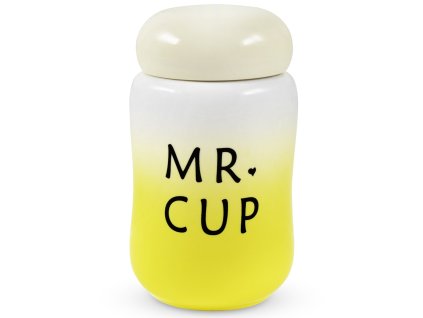45328 mingyi 15873 a keramicky hrncek s vieckom mr cup zlty 0 3 l