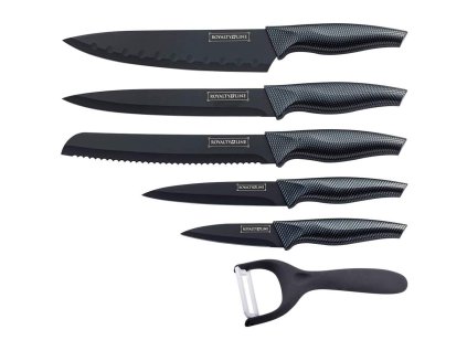 46501 royalty line rl cb5 5 dielna sada keramicky nozov s keramickou skrabkou cierna