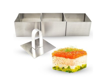 46639 perfect home 12175 formicky na tvarovanie servirovanie jedla 4 ks stvorec