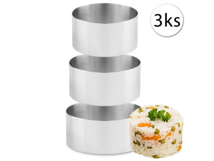 47590 kmt style 434142 formicky na tvarovanie servirovanie jedla kruh 3ks 6x4 8x4 10x4cm