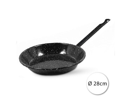 47596 perfect home 13365 smaltovana panvica zapekacia cierna 28cm