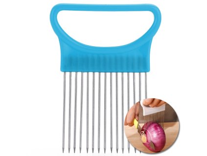 48559 perfect home 15452 drziak na krajanie cibule 8x12cm modra