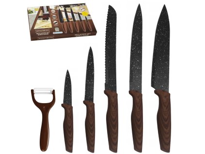 49318 royalty line rl wd5d 6 dielna suprava nozov s mramorovym povrchom a s keramickou skrabkou 19 5 20 20 5 13 9 cm sedo hneda