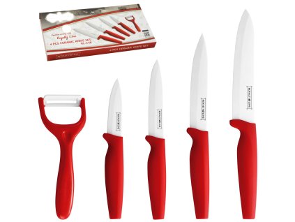 49324 royalty line rl c4r 5 dielna suprava nozov s keramickym povrchom a s keramickou skrabkou 15cm 13cm 10cm 7 5cm cervena